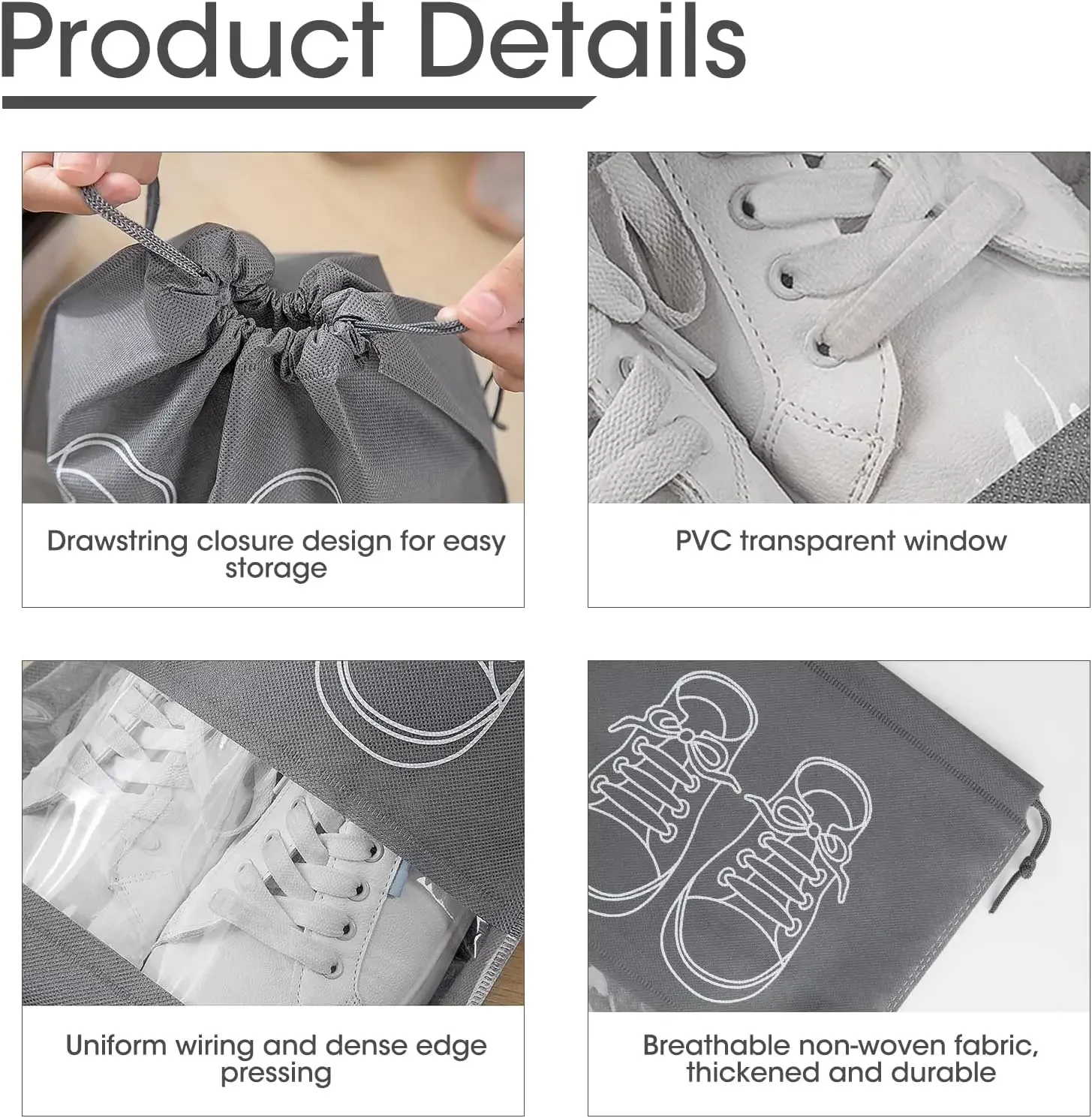 10 SZT. Worek na buty z włókni – Shoe Bag Dust recenzja i cena