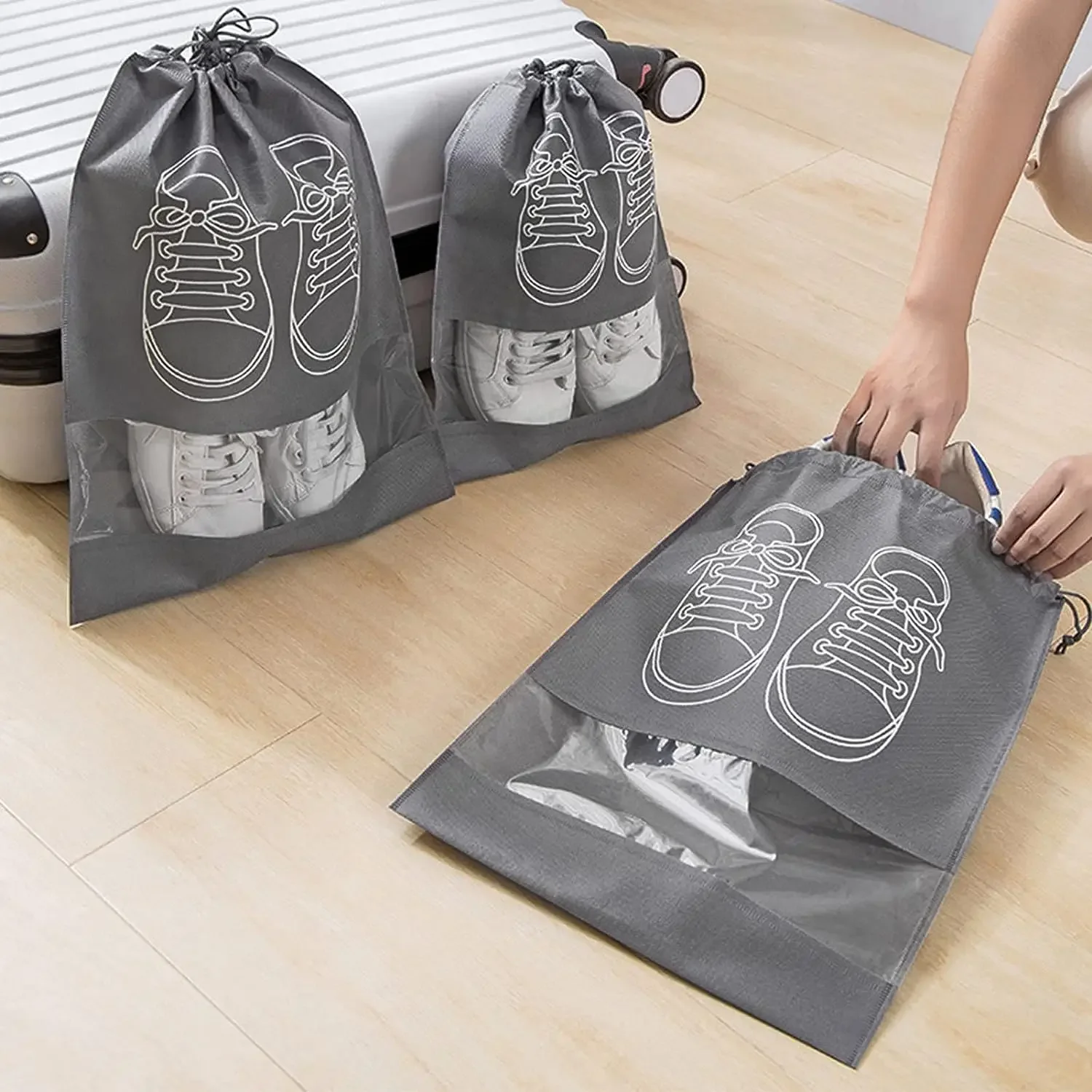 10 SZT. Worek na buty z włókni – Shoe Bag Dust recenzja i cena